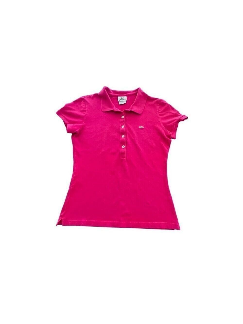Lacoste polo top pink